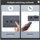 USB 3.0 Switch 4x4 для 4 компьютеров и 4 USB устройств, KVM переключатель 5Gbps с пультом, для принтера, мыши, клавиатуры - изображение 2
