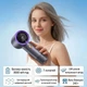 Вентилятор на аккумуляторе портативный ручной мини вентилятор с дисплеем 3000mAh 199 скоростей Hofmy T13 Black - изображение 2