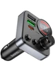 FM-трансмітер модулятор Hoco E86 Alegria (2USB/Type-C PD30W+QC3.0) Чорний - изображение 5