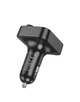 Автомобільний FM-трансмітер Hoco E85 Tiger car BT FM transmitter 2хUSB/Type-C 20W/3A Black - изображение 6