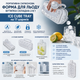 Портативна силіконова форма для льоду пляшка складана 2 в 1 ICE CUBE TRAY на 17 кульок - изображение 9