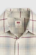 Мужская рубашка в клетку Levi's 54(2XL) Бежево-голубой (148494) - изображение 3