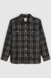 Мужская рубашка в клетку Levi's 52(XL) Чёрный-клетка (148479) - изображение 2