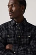 Мужская рубашка в клетку Levi's 52(XL) Чёрный-клетка (148479) - изображение 5