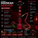 Кальян Hookah Mahir Red высотой 55 см на 1 персону - изображение 3