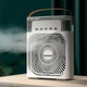 Портативный USB вентилятор с водяным охлаждением Air Cooler Fan 3 в1 увлажнитель с LED подсветкой White Белый - изображение 1