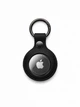 Кожаный чехол для Apple AirTag с кольцом для ключей, натуральная кожа, черный - изображение 1