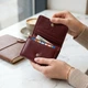 Шкіряний цікавий гаманець для жінок ST Leather 22507 Бордовий - изображение 4