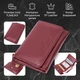 Шкіряний молодіжний гаманець для жінок ST Leather бордового кольору на кнопці (bg225fash07) - зображення 2