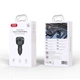 FM-трансмітер XO BCC18 USB-A OTG/USB-C Car Charger Type-C 3A чорний - изображение 3