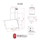Витяжка декоративна похила PERFELLI VIO 6HW NERO - изображение 13