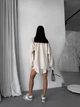 Жіночий лляний костюм 1124, бежевий, one size - изображение 4
