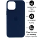 Чохол Silicone Premium case MagSafe з захистом камери та дисплея для iPhone 13 Pro Full Protective dark blue 0781 - зображення 1