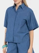 Сорочка жіноча синя 100% бавовна Arber Shirt W3 SS26 W-BL145 48 блакитний (W04.01.23.624) - зображення 5