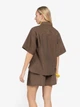 Сорочка жіноча коричнева 100% бавовна Arber Shirt W3 SS26 W-BL145 48 коричневий (W04.02.38.621) - зображення 4