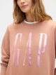 Спортивний костюм на флісі жіночий GAP 556999639 L Коричневий (1159862602) - зображення 6