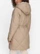 Куртка демисезонная удлинённая с капюшоном женская Levi`s 547429029 XL Бежевая (1159864172) - изображение 2