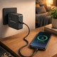 Мережевий зарядний пристрій Qoltec 65 W USB Type-C Black (5901878517780) - зображення 2