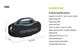Беспроводная акустика bluetooth колонка Auracast HOPESTAR S90 AI BT5.4 220W 24000mAh IPX6 черный - изображение 5