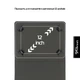 Чехол-книжка универсальный для планшетов с диагональю 12 дюймов, Silicone Hooks, black, (303мм * 215мм * 2,3мм), искусственная кожа, фиксация скобы, застежка на резинке, обложка-подставка, ArmorStandart (ARM91206) - изображение 4