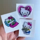 Объемная 3D наклейка "Hello Kitty 2" стикер для декора телефона, ноутбука, блокнота - изображение 1