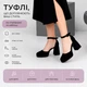 Відкриті жіночі туфлі на платформі та каблуку Meideli 36р(23.5см) чорні еко-замш (27442-36) - зображення 1