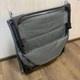 Шезлонг садовый пляжный раскладной туристический лежак 60 × 180 см металлический каркас серый - изображение 5
