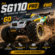Радіокерована машинка ZLL SG110 PRO 1:10 4WD на пульті керування до 60 км/год, RC Monster Truck, позашляховик, масляні амортизатори, акумулятор - зображення 1