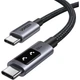 Дата кабель USB-C to USB-C 2.0m PD 100W L509 black Ugreen (35512) - зображення 1