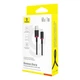 Кабель USB Type-C Baseus Dura Series 60W 1m P10377802U01-01 Black-red - зображення 5