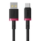 Кабель USB Type-C Baseus Dura Series 60W 1m P10377802U01-01 Black-red - зображення 2