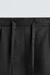 Шорти зі 100% льону Zara чорний 5070/118/800 M - зображення 8