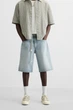 Шорти вільні Zara Baggy Fit синій 4806/406/406 31 - изображение 2