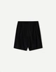 Шорти зі змішаної льняної тканини Pull&Bear чорний 3365/665/800 L - зображення 4