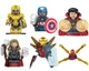 Набор фигурок супергероев Heroes Marvel 6 шт. Капитана Америка Мстители Advent calendar - изображение 1