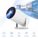 Смарт-проєктор HY300 Pro 4K Android Wi-Fi 6 Bluetooth 5.0 Домашній кінотеатр до 130" White - изображение 1