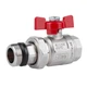 Кран прямий з американкою 3/4" (метелик) антипротікання Icma 348 - зображення 1