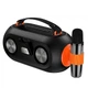 Акустика-караоке HOCO DS64 Cool portable BT speaker with one microphone, BT5.3, TWS, AUX, TF, USB, 30W, 3600mAh, 8h, black - зображення 2