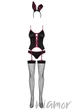 Ігровий костюм "Кролик" Obsessive Bunny suit costume L/XL Чорно-бордовий - зображення 3