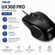 Мышь компьютерная проводная Asus UX300 Pro Wired Mouse 3200 dpi USB-A 1.5 м Black (90XB04B0-BMU000) - изображение 2