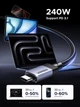Кабель зарядний UGREEN USB C to USB C 240W Gen2 10Gbps USB 3.2 1 м Grey (L701) - зображення 4