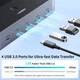 KVM-перемикач Ugreen HDMI KVM Switch 2 Monitors 2 Computers 4K@60Hz, 4 Port USB Grey (AK500) - зображення 4