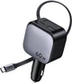 Автомобильное зарядное устройство UGREEN 60W 2C1A Car Charger с встроенным кабелем Black (EC602) - изображение 2