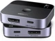 DisplayPort-перемикач Ugreen 8K@60Hz 1 DisplayPort+1 USB-C Switch Black (AW701) - зображення 1
