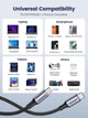Кабель зарядный UGREEN USB C to USB C 100W PD Type C Fast Charger Cord комплект 2 шт 1 м Grey (US316) - изображение 7