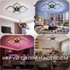 Люстра потолочная светодиодная с музыкальной колонкой и RGB подсветкой для спальни и гостиной VALESO YZD1267 Черный - изображение 3