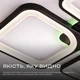 Люстра потолочная светодиодная с музыкальной колонкой и RGB подсветкой для спальни и гостиной VALESO YZD1267 Черный - изображение 4