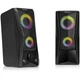 Акустична система REAL-EL S-107 2.0 6 Вт RGB mini Jack 3.5 mm Black - зображення 4