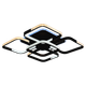 Люстра потолочная светодиодная с музыкальной колонкой и RGB подсветкой для большой гостиной VALESO YZD1271 Черный - изображение 10