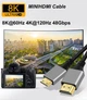 Кабель HDMI 2.1 (папа) на Mini HDMI (папа) 8K/60Hz Stone переходник адаптер (ST-Mini-HD-8K-1M) - изображение 3